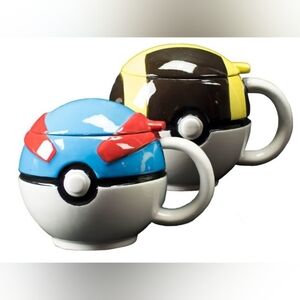 Just Funky Pokemon Poké Ball Mug With Lids Set
